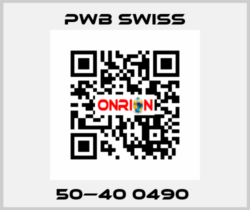 50—40 0490  PWB Swiss