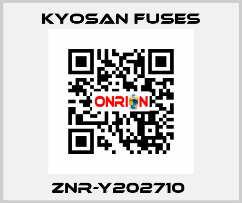 ZNR-Y202710  Kyosan Fuses