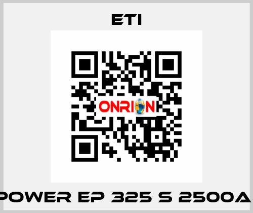 ETIPOWER EP 325 S 2500A 3P  Eti