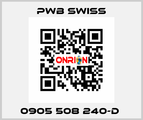 0905 508 240-D  PWB Swiss