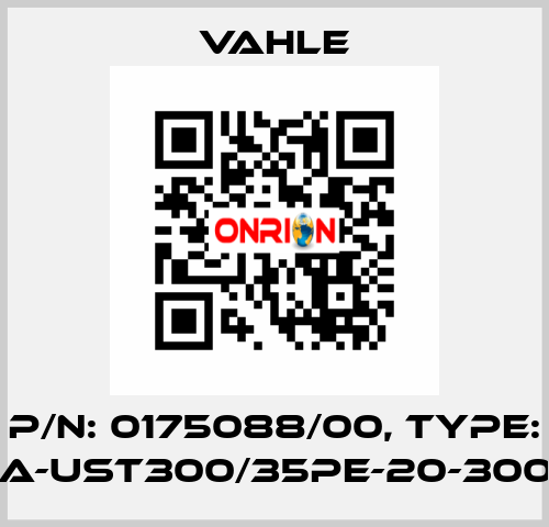 P/n: 0175088/00, Type: SA-UST300/35PE-20-3000 Vahle