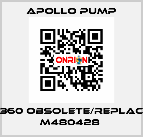 M480360 obsolete/replaced by M480428  Apollo pump