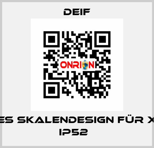 Neues Skalendesign für XL96 IP52   Deif