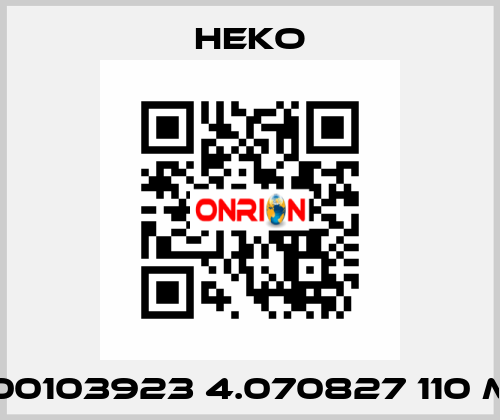 0000103923 4.070827 110 mm  HEKO