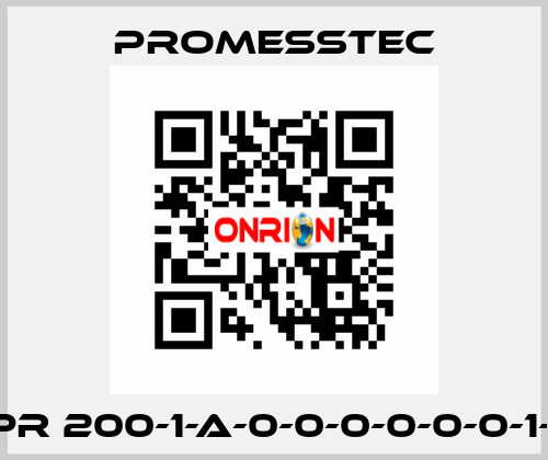 PPR 200-1-A-0-0-0-0-0-0-1-0  Promesstec