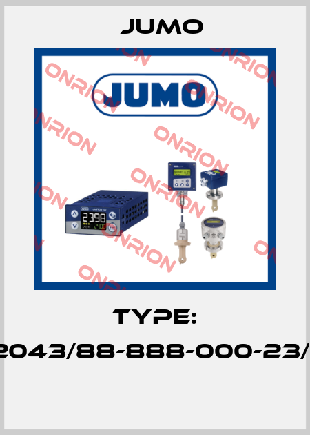 Type: 702043/88-888-000-23/210  Jumo