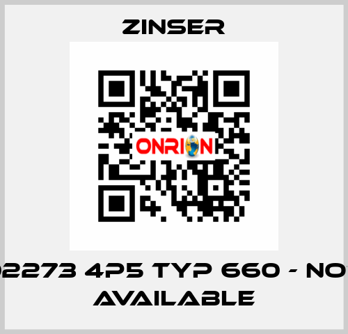 02273 4P5 TYP 660 - not available Zinser