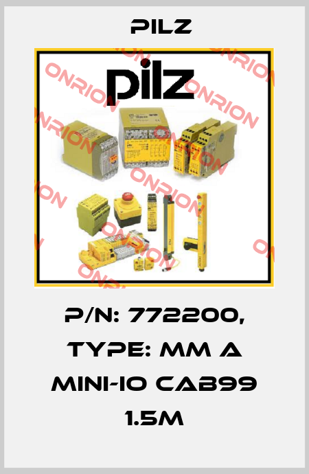 p/n: 772200, Type: MM A MINI-IO CAB99 1.5m Pilz