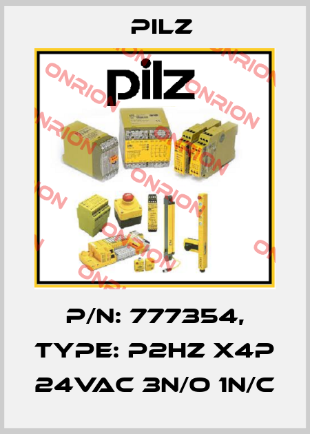 p/n: 777354, Type: P2HZ X4P 24VAC 3n/o 1n/c Pilz