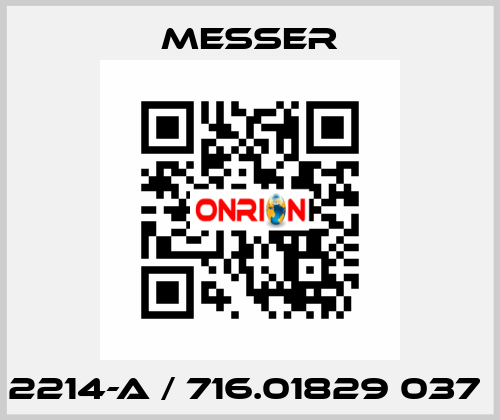 2214-A / 716.01829 037  Messer