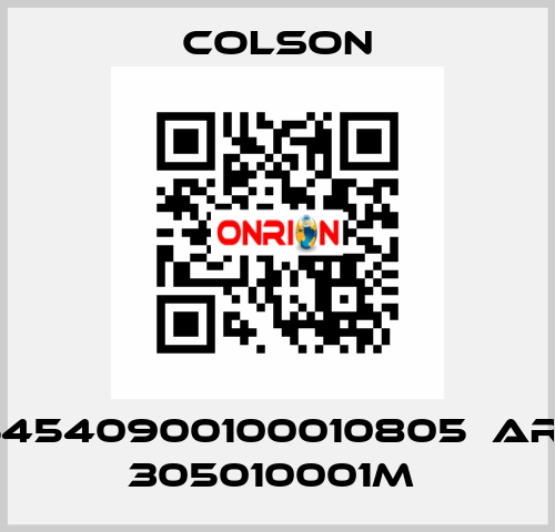 03554540900100010805  ART.NR. 305010001M  Colson