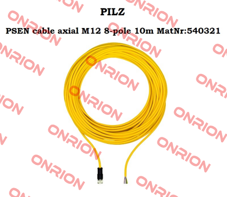 PSEN cable axial M12 8-pole 10m MatNr:540321 Pilz