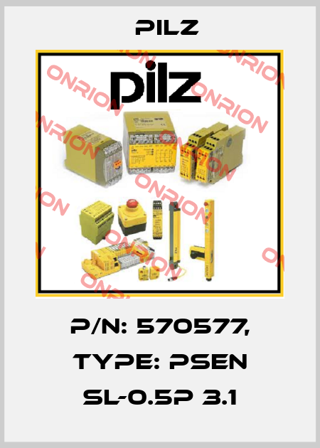 p/n: 570577, Type: PSEN sl-0.5p 3.1 Pilz