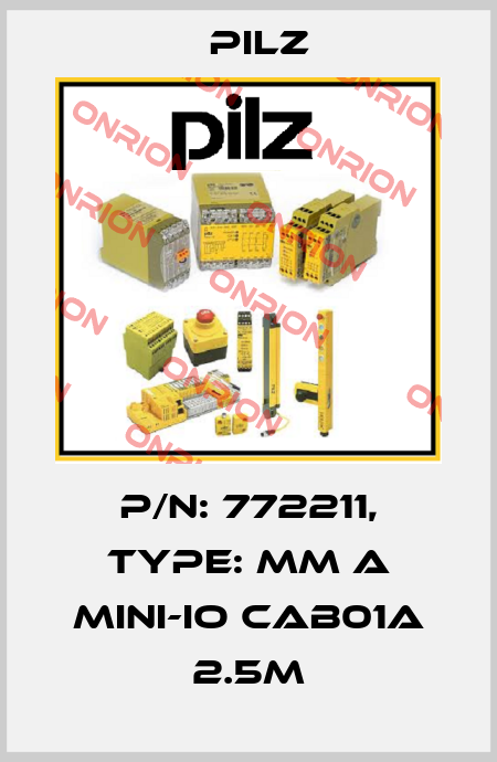 p/n: 772211, Type: MM A MINI-IO CAB01A 2.5m Pilz