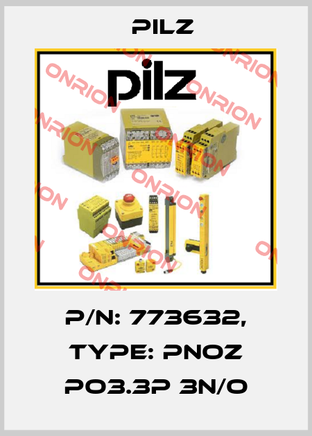 p/n: 773632, Type: PNOZ po3.3p 3n/o Pilz