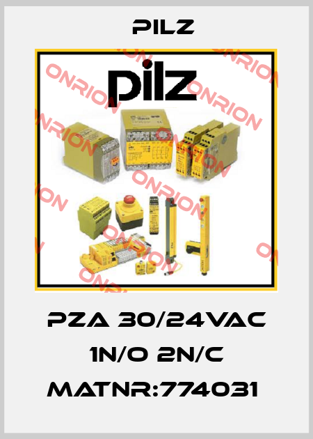 PZA 30/24VAC 1n/o 2n/c MatNr:774031  Pilz