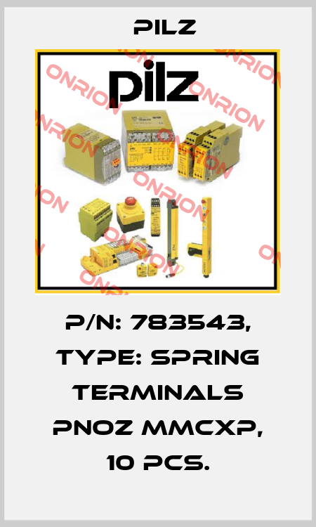p/n: 783543, Type: Spring terminals PNOZ mmcxp, 10 pcs. Pilz