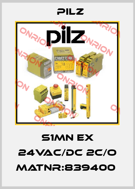 S1MN Ex 24VAC/DC 2c/o MatNr:839400  Pilz