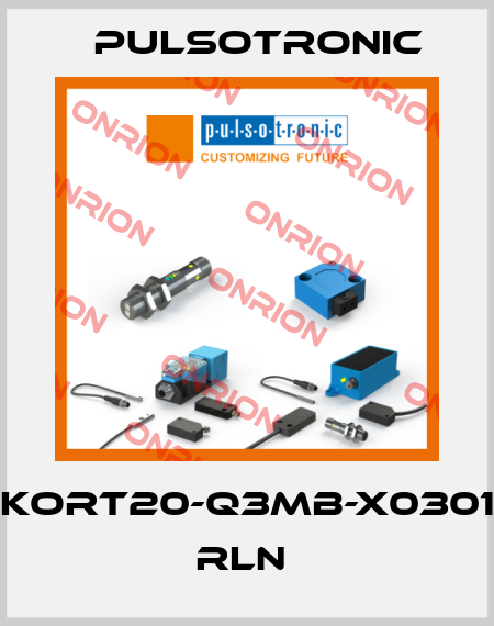 KORT20-Q3MB-X0301   RLN  Pulsotronic