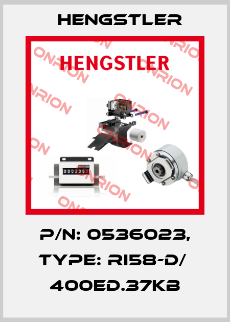 p/n: 0536023, Type: RI58-D/  400ED.37KB Hengstler