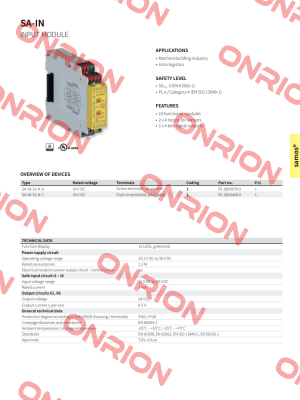 P/N: R1.180.0420.0 Type: SA-IN-S1-K-C DC 24V Wieland Electric