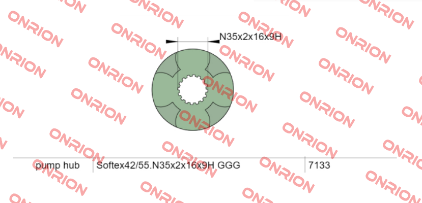 42/55A-N35x2 GGG/ DIN 5480 Softex