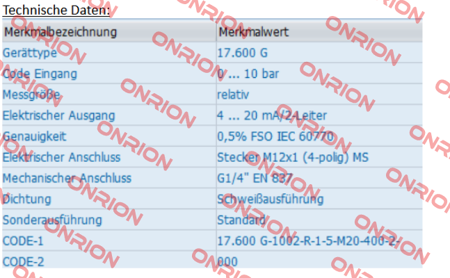 17.600 G-1002-R-1-5-M00-400-2-000 Bd Sensors