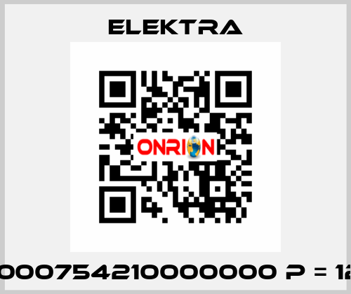 04001000754210000000 P = 120 mm ELEKTRA