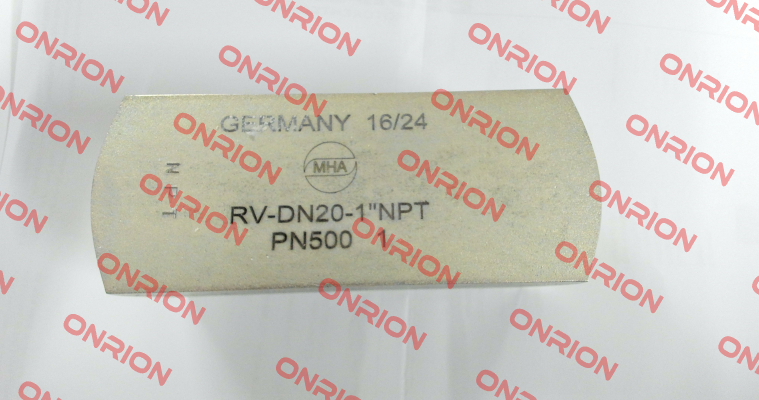 RV – 1“ NPT – DN 20 – PN 500 - 1 – 26489 Mha Zentgraf