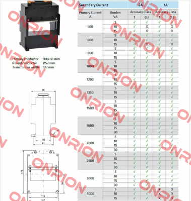 ADS100 - 3000A  10va  5A/1A Alce