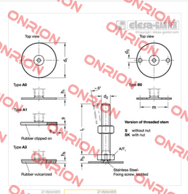 GN 40-50-M10-80-A1-SK Elesa Ganter