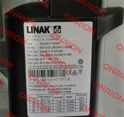 363CAA+7110028X - OEM for  PREMIER TECH CHRONOS B.V.  Linak