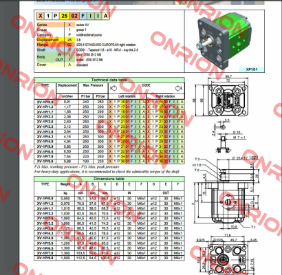 Seals kit FKM VITON XV1 8KGX1P1.V  Vivoil Oleodinamica Vivolo