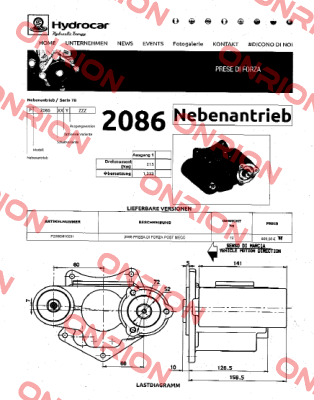 Obsolete  2086 replaced by  P82M5P10294  + 199K0300000 Hydrocar