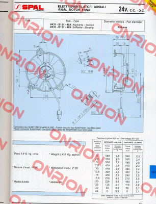 VA31-B100-46A 10FT SPAL