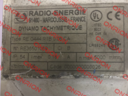 RE O444 R1B 0 06 CA   Radio Energie