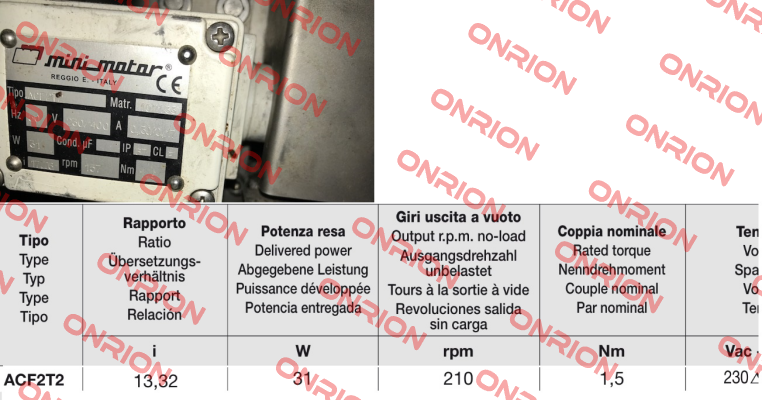 ACF2T2-B3 ohne Fuß-17,76 Minimotor