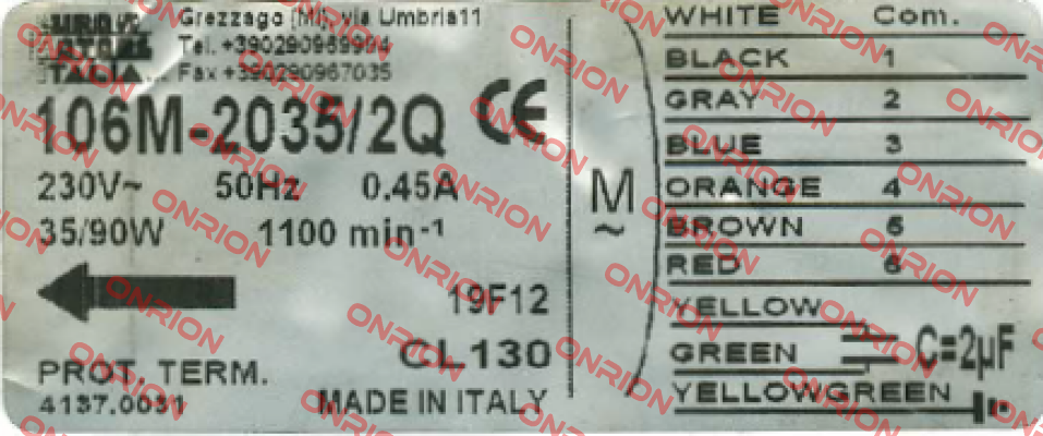 106M-2035/2Q Euro Motors Italia