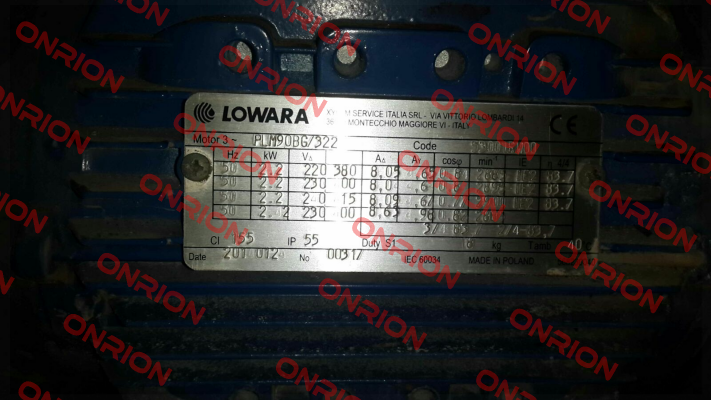 PLM90BG/ 322 (50A01RW00) Lowara