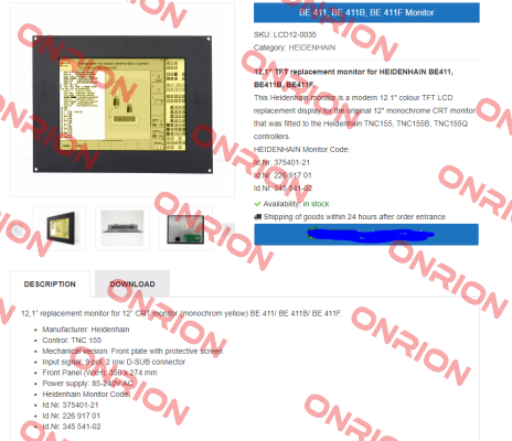 LCD12-0035 - obsolete, replaced by - LCD12-0035c  TSUBIS