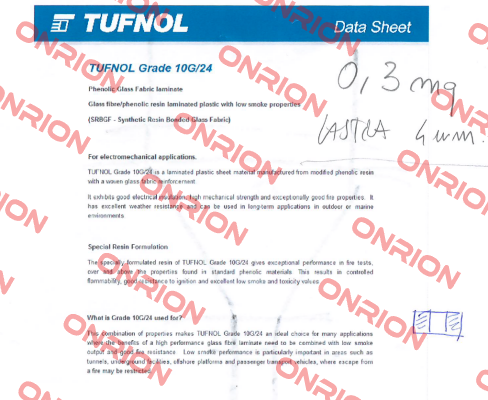 10G/24 Grade  Tufnol