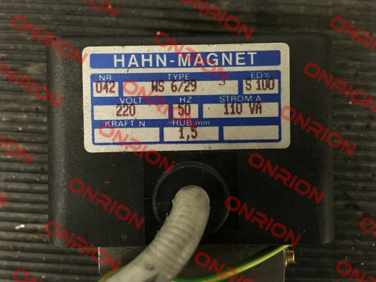 WS 6/29 - obsolete, replaced by OAC006209 HAHN-MAGNET (Kendrion)