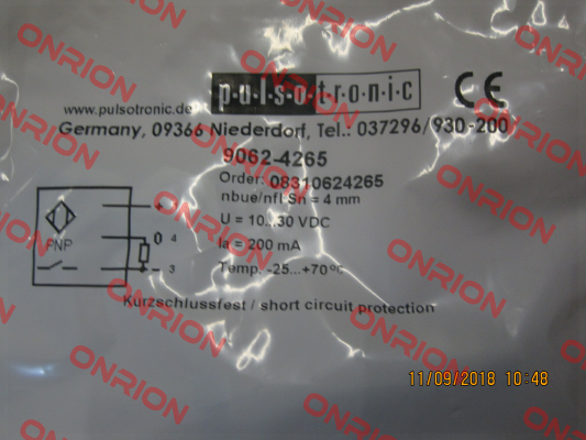 9062-4265 (KJ4-M12EN60-DPS-V2) / 08310624265 Pulsotronic