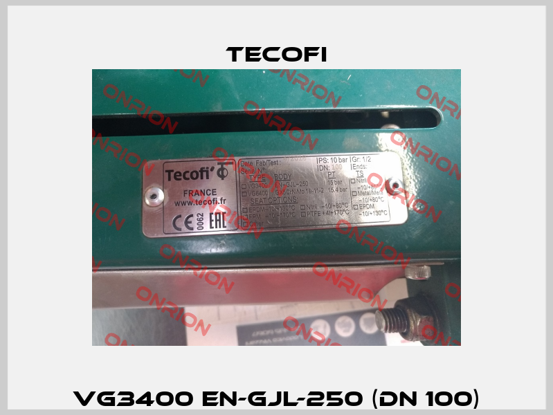 VG3400 EN-GJL-250 (DN 100) Tecofi