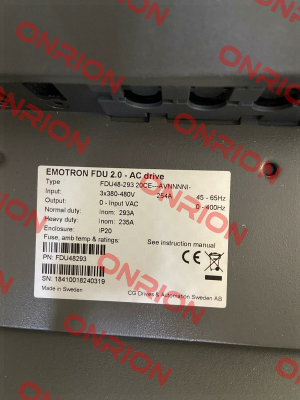 FDU48-293-20, 160kW , EM0105 Emotron