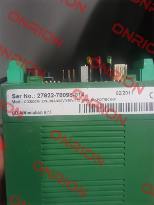 CD3000M 2PH/35A/400V/480V/170:265V/10KPOT/SC/NF old code / new code DM2035-42KB00020 CD AUTOMATION