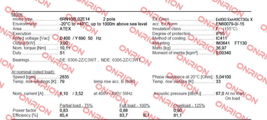 6RN100L02E14U46R R31 Rotor