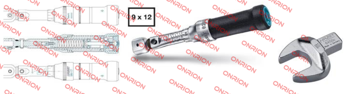 6280-1-CT + 18MM TORQUE WRENCH OPEN ENDS  Hazet