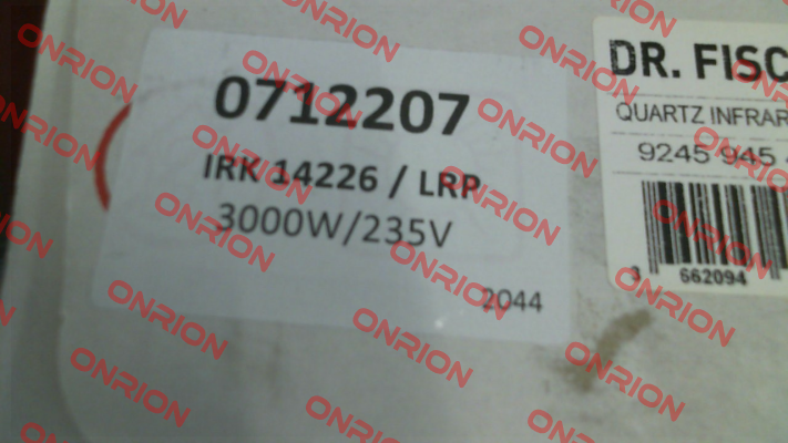 71-2207 / IRK DRF 14226 LRP 3000W 235V Dr. Fischer