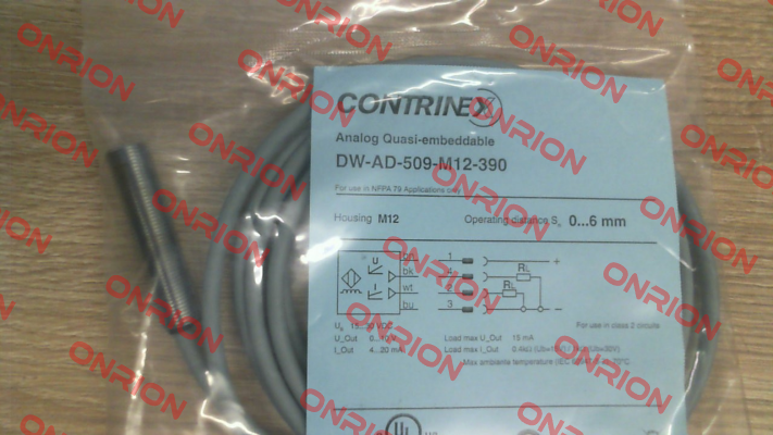 320-020-103 / DW-AD-509-M12-390 Contrinex